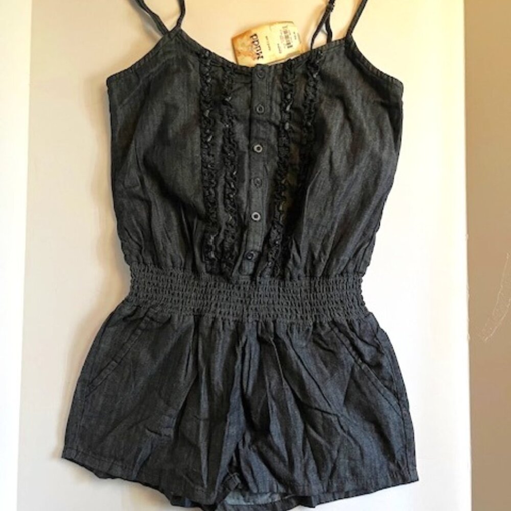 *NWT Kohl's MUDD Denim Romper - Size M